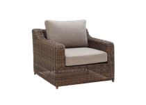 Glendon loungestol brun med all weather hynde